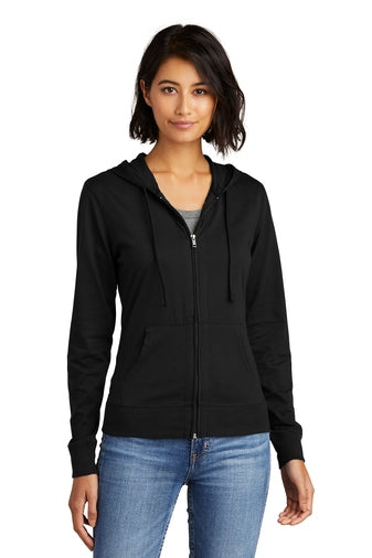 District Women’s Fitted Jersey Full-Zip Hoodie