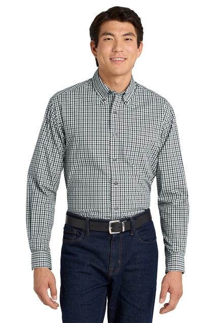 Port Authority Long Sleeve Gingham Easy Care Shirt