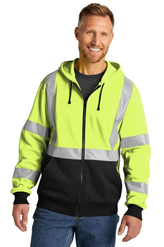 CornerStone ANSI 107 Class 3 Heavy-Duty Fleece Full-Zip Hoodie