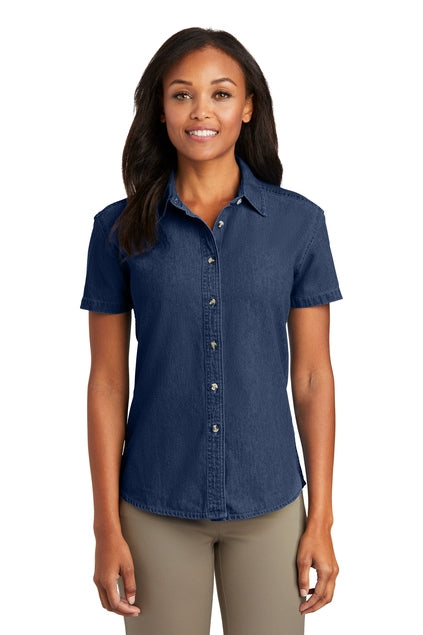 Port & Company Women's S/Sleeve Denim Shirt
