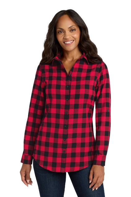 Port Authority Women's Plaid Flannel Tunic