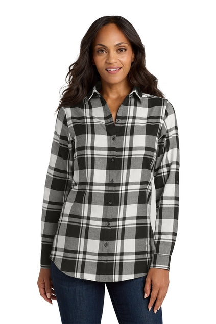 Port Authority Women's Plaid Flannel Tunic