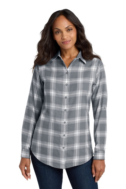 Port Authority Women's Plaid Flannel Tunic