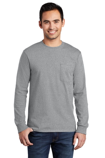 Port & Company L/S Pocket Tee